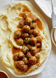 Mini Swedish Meatballs and Mashed Potatoes - #MakeItGAP Recipe