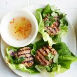 Lemongrass Pork Patties with Vietnamese Dipping Sauce